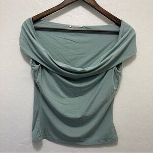 Reformation Darcy Knit Top Sz M Off The Shoulder, Form Fitting